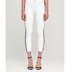Rock Republic White Denim w/ Black Tuxedo Stripe 8